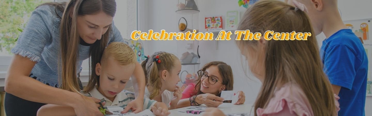 celebration at the center banner