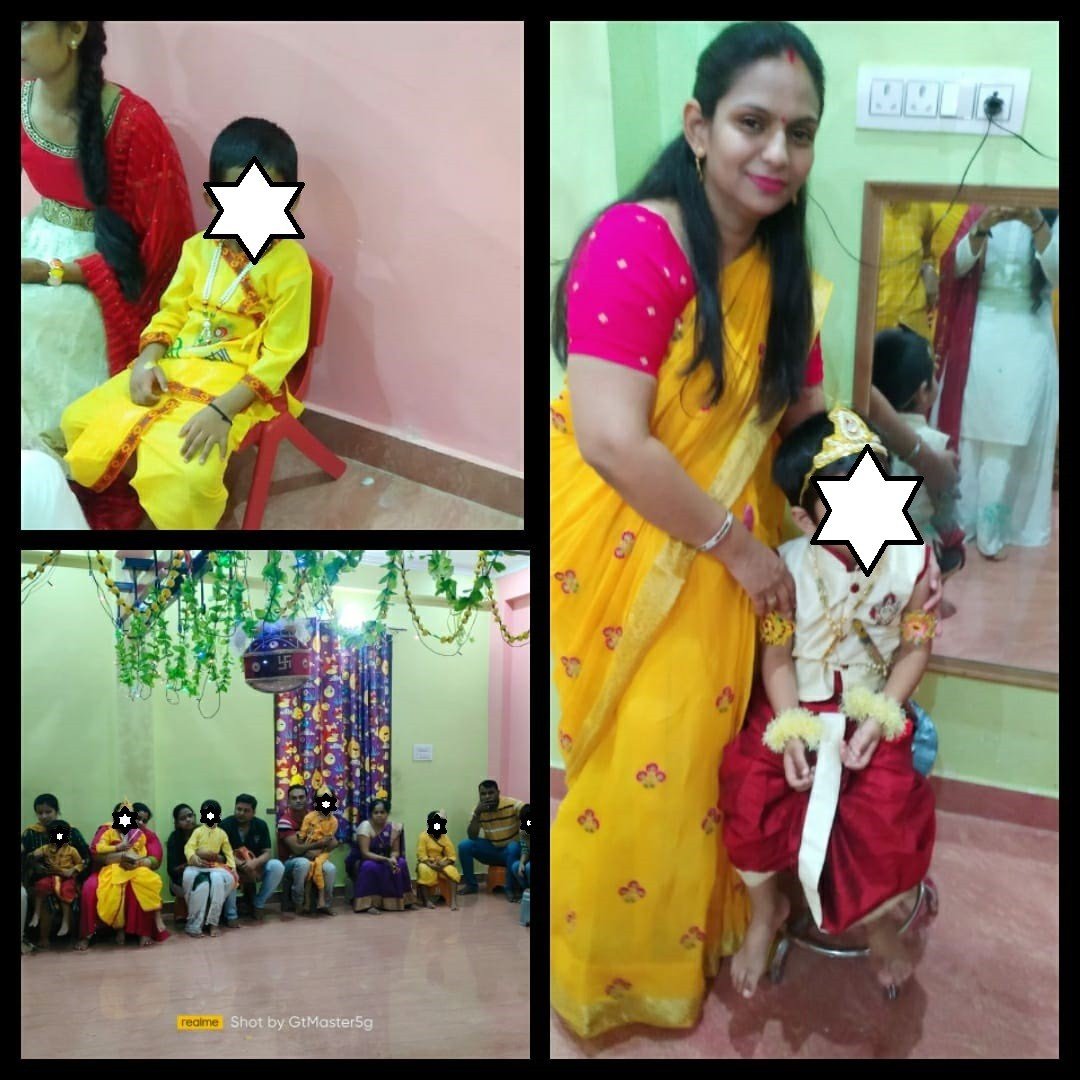 dressing up as krishna