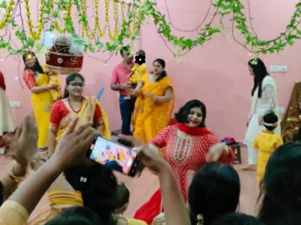 celebration at center