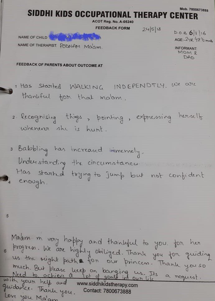 parent feedback session