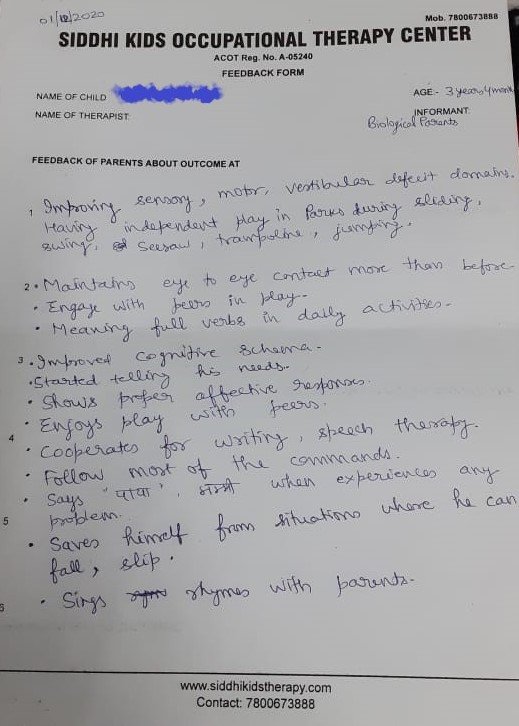 therapy care for children